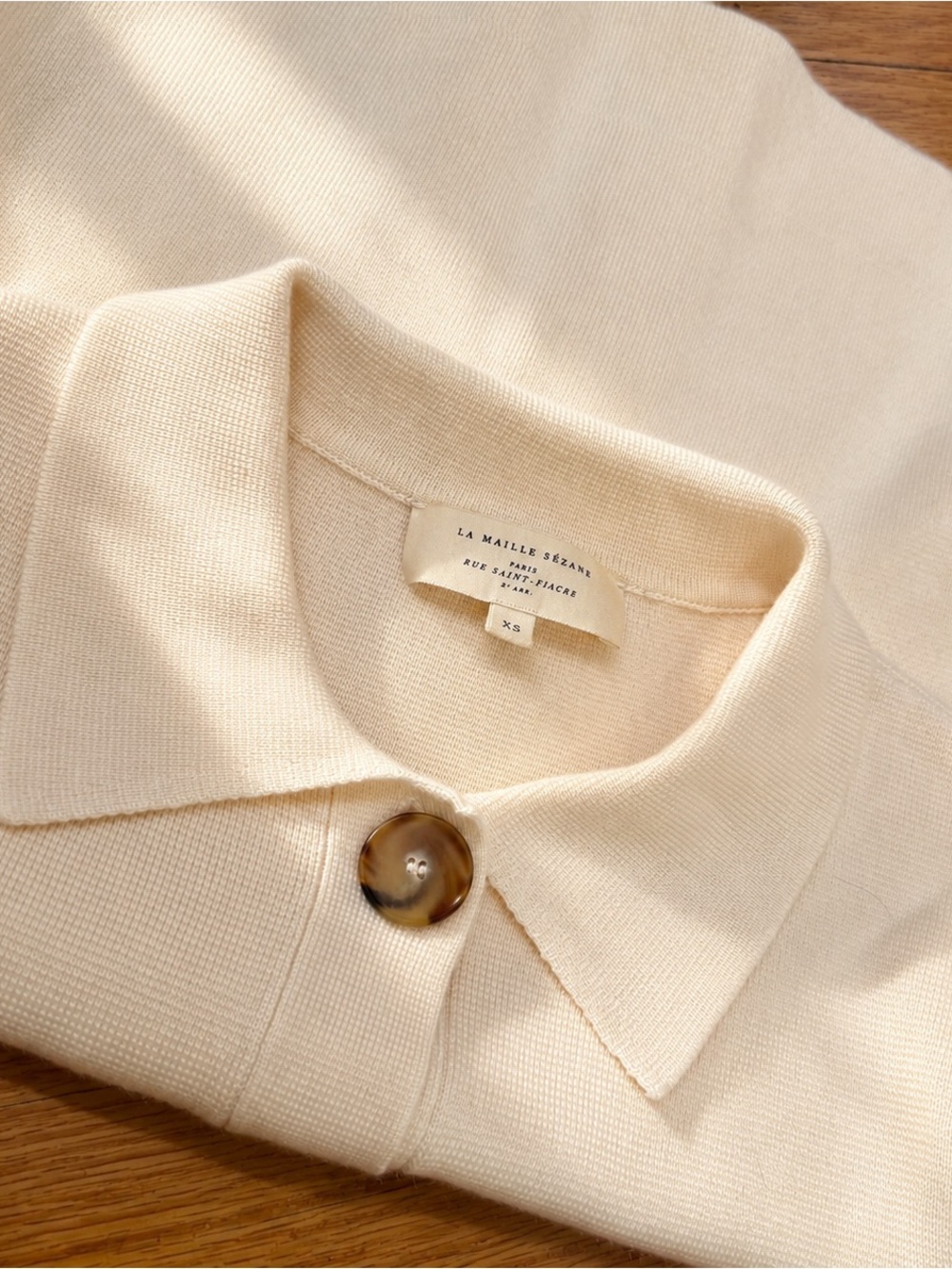 La Maille Sezane Betty Cardigan in Ecru - XS - Picture 5 of 5